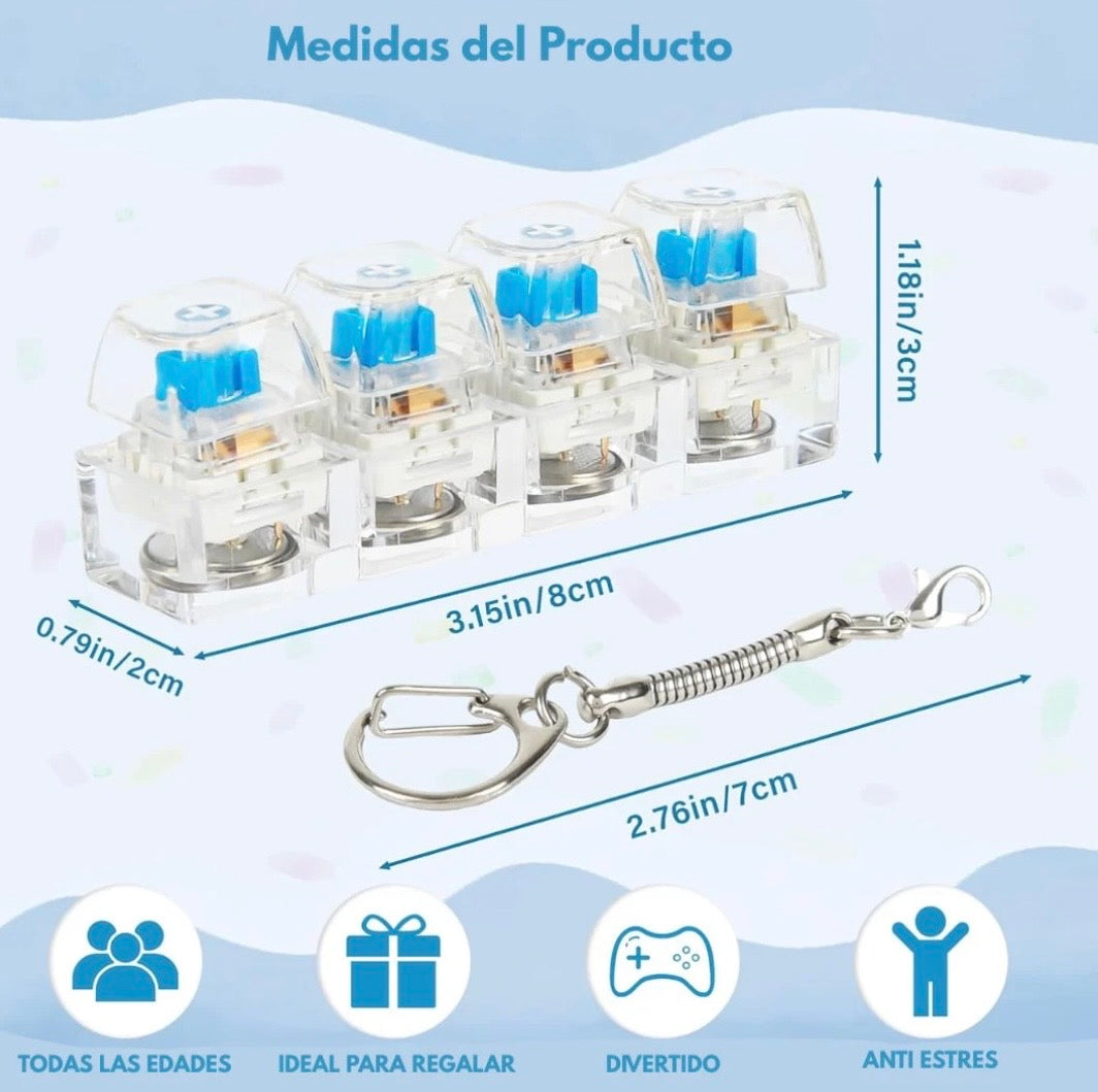 CalmShift - Mini Teclado Anti-Estrés